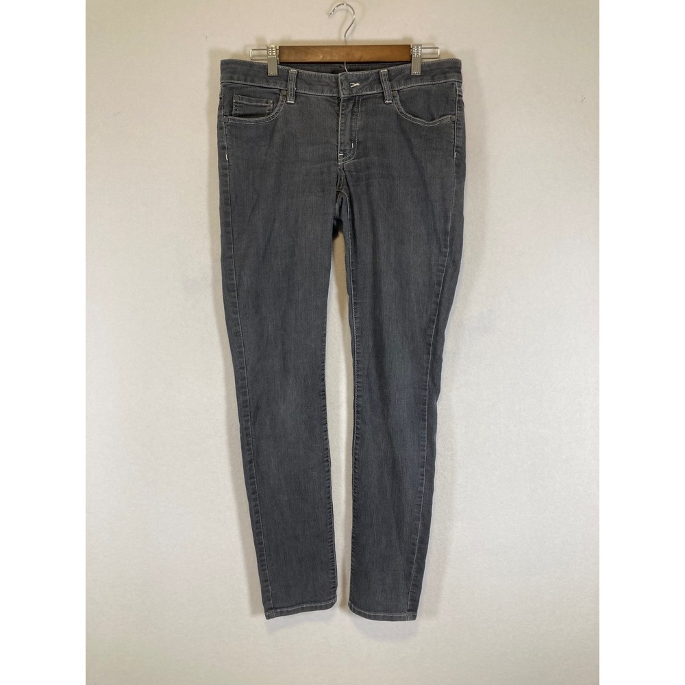 Sustainable prAna Women 8/29‎ Charcoal Gray Organic Cotton Stretch Skinny Jeans